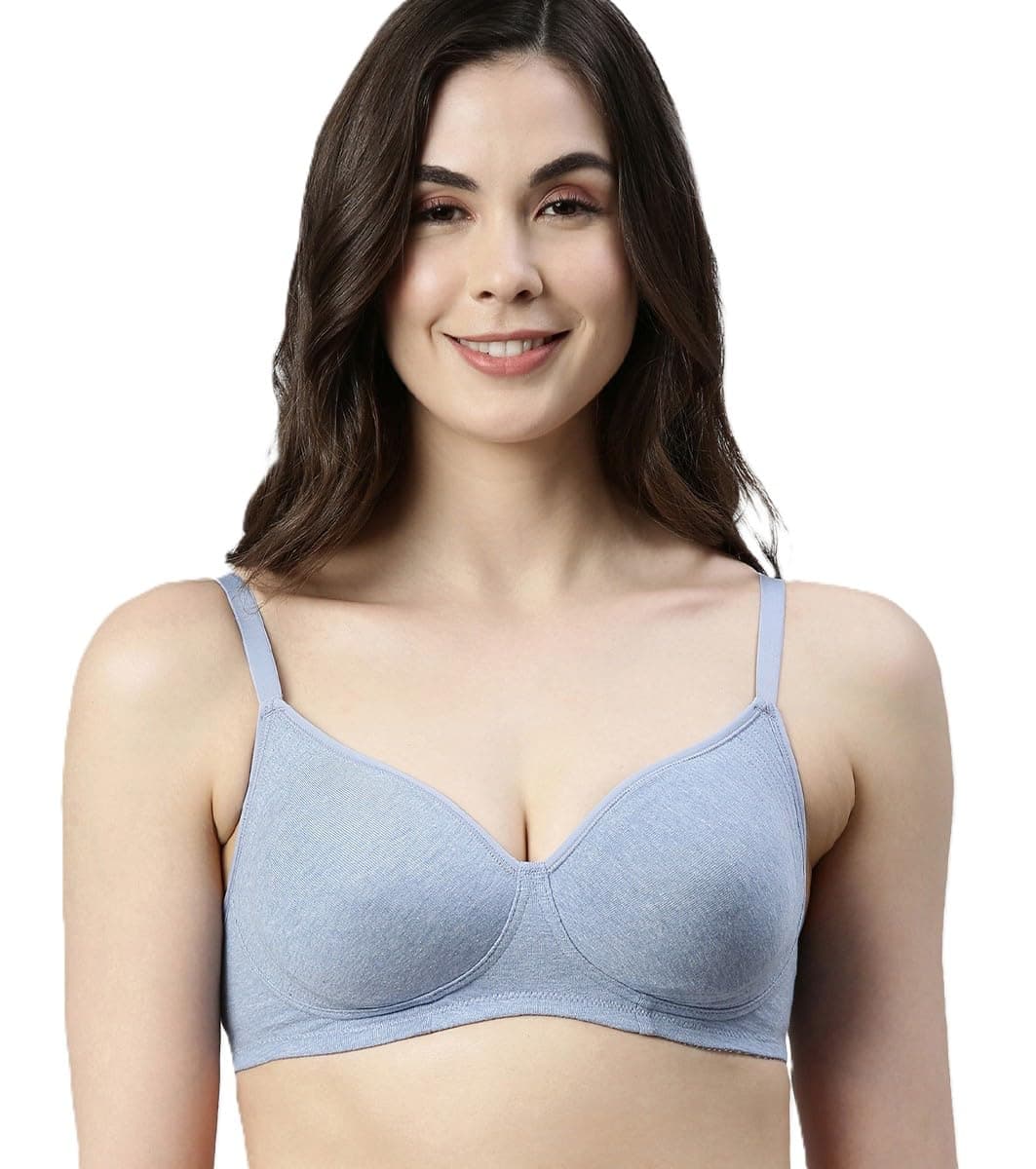 Enamor A042 Side Support Shaper Stretch Cotton Everyday Bra - Non-Padded, Wire-Free & High Coverage