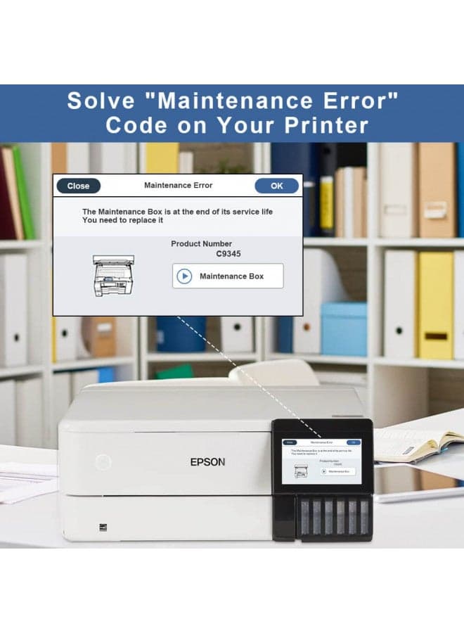 Poschink PXMB9/C9345 Ink Maintenance Box Tank (C12C934591) for ET-8550 WF-7840 WF-7820 WF-7310 ET-8500 ET-16600 ET-5850 ET-5800 D570 EC-C7000 ET-16650 ST-C8090 ET-5880 ST-C8000 Printers