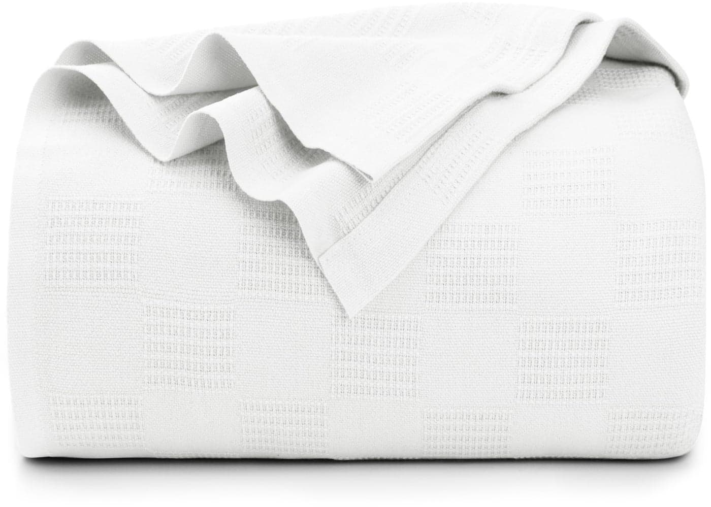 Utopia Bedding White 100 Cotton Blanket Twin Size 90x72 Inch 350GSM Lightweight Soft and Breathable Thermal Dorm Bed Blanket for All Seasons