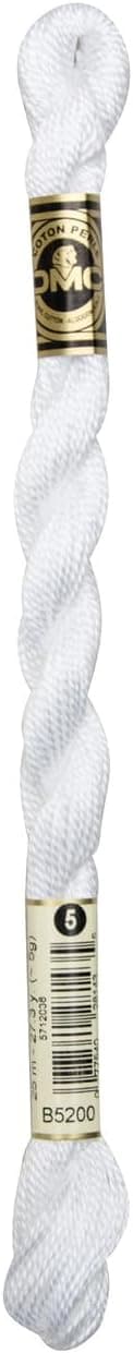DMC 115 5B5200 Pearl Cotton Thread Snow White Size 5