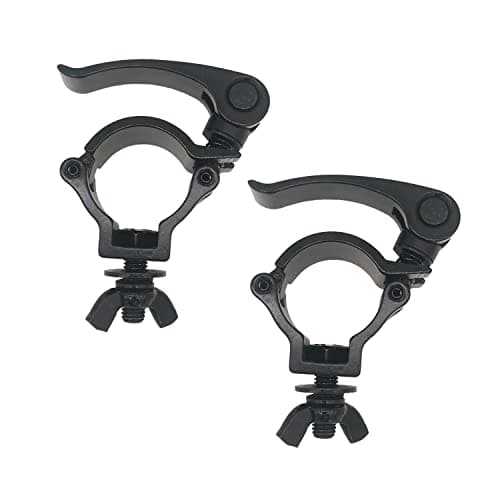 2 Pack 1.49-1.57 inch Lighting Truss Clamp Stage Light Clamps Heavy Duty 220 Lbs for DJ Lighting Par Lights Spot Lights