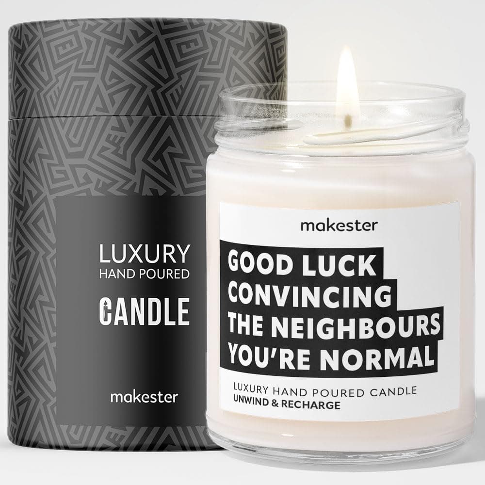 New Home Gifts Luxury Soy Wax Candle Vanilla Jasmine Sugared Almond Makester