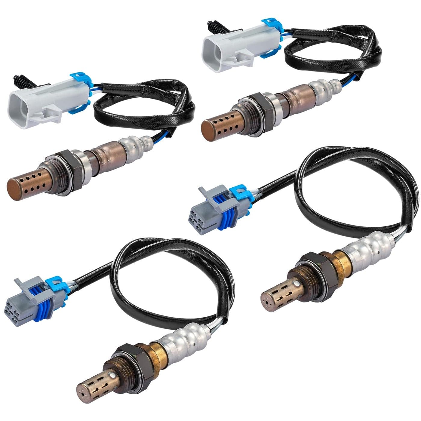 SYKRSS Oxygen O2 Sensor 2344668 2344256 Compatible with Chevy Avalanche Silverado15002500 for G M C Sierra 1500Yukon Up and Downstream Replacement Oxygen Sensor for Escalade ESV EXT4PCS