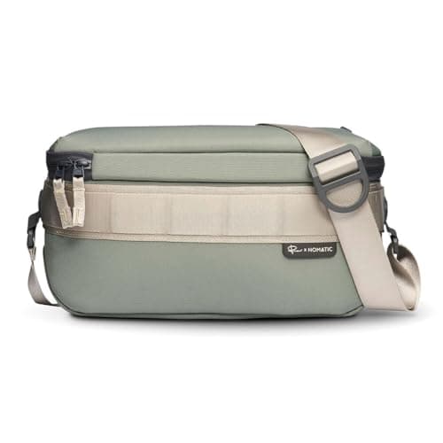 NOMATIC Luma Camera Sling 9L: Designed with Peter McKinnon, Camera Sling Bag with Quick-Access Pockets, Magnetic Closures - Ideal Camera Bags for Photographers & Compact Camera Case (Sage)