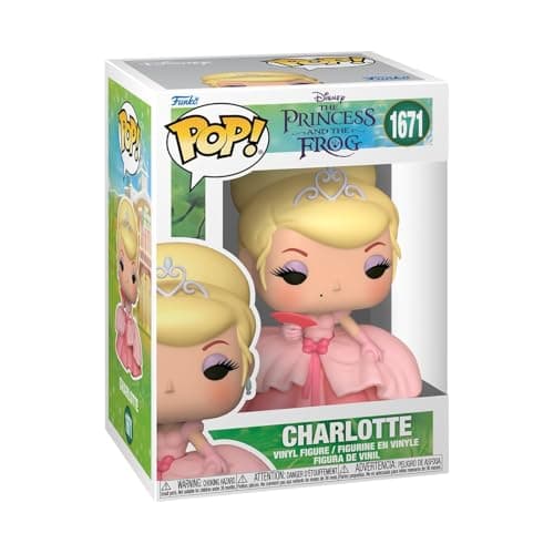 Funko Pop Disney The Princess and The Frog Charlotte 16 Odds for Rare Chase Variant Collectable Vinyl Figure Gift Idea Official Merchandise Toys for Kids Adults Princesses Fans