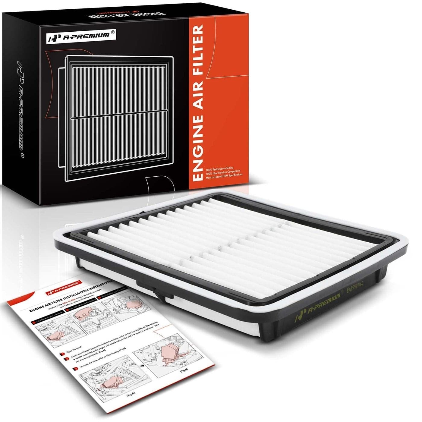 APremium Engine Air Filter Compatible with Subaru Impreza20082016 Legacy20052019 Outback20052019 WRX20132021 Forester20092018 Tribeca20082014