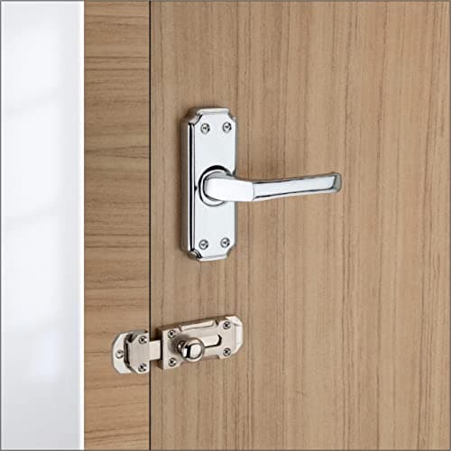 SARDAR Camaro 4" Iron Babylatch|Bathroom Door Handle| Mortise Door Handle with babylatch| Keyless Handle Bathroom| Towerbolt for Bathroom| (with Long Latch)