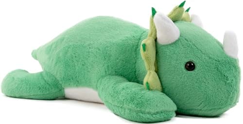 Gudisi 24 Pounds Weighted Dinosaur Stuffed Animals 157Inch Green Weighted Dino PlushHuggable Companion for Kids Adults Gift for Thanksgiving Christmas and Birthday