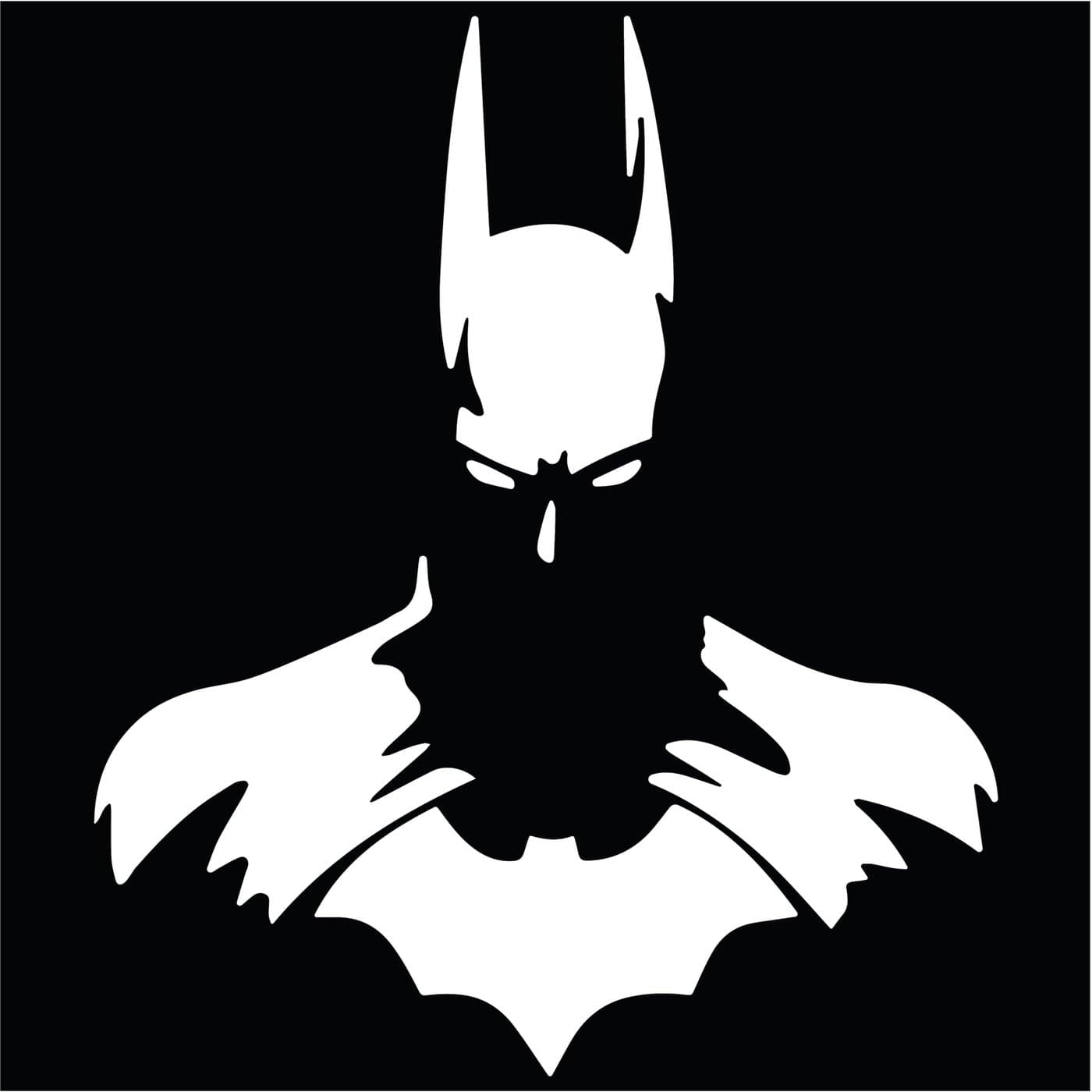 MAZ DISTRIBUTIONS Batman Sticker Vinyl Dark Knight Decal for Laptop Removable Waterproof Sticker for Waterbottle Useable Indoor and Outdoor Easy Use for Car Van Trucks and Bag MAZ 440