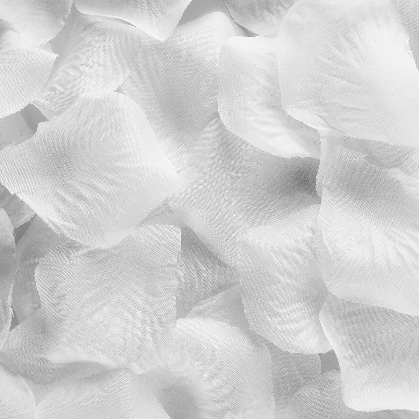 Super Z Outlet Silk Fabric Flower Mini Rose Petals for Weddings 1000 Pieces White