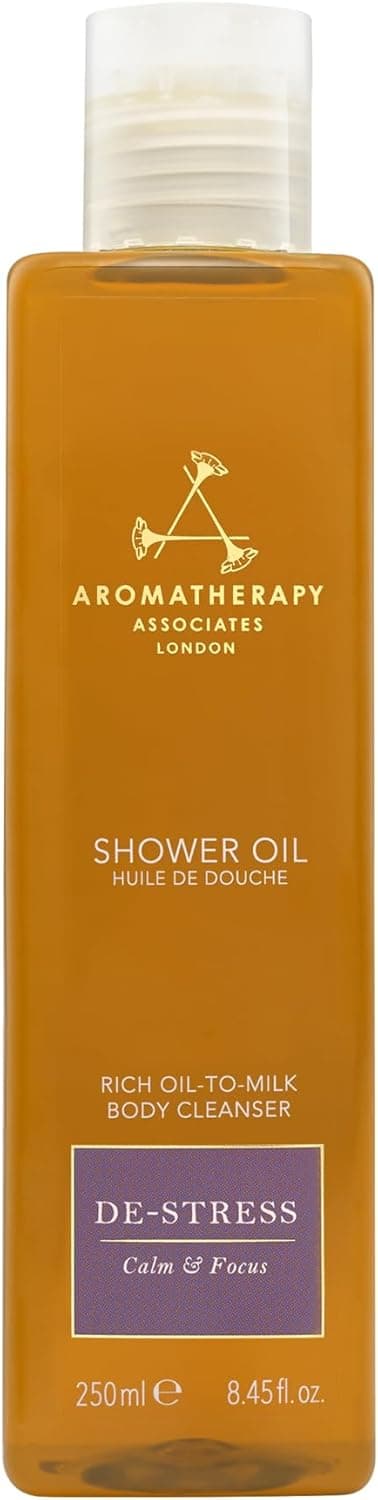 Aromatherapy Associates DeStress Mind Shower Oil Concentrated Blend of Frankincense Chamomile and Petitgrain Essential Oils to Clear Calm and Moisturize 845 fl oz