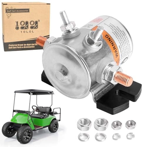 10L0L 70 Series Solenoid Relay for EZGO 36 Volt Golf Cart 4 Terminal SPNO Continuous Duty OEM 11761G1 27855G01 27855G02 31680G1 27805G02 3016