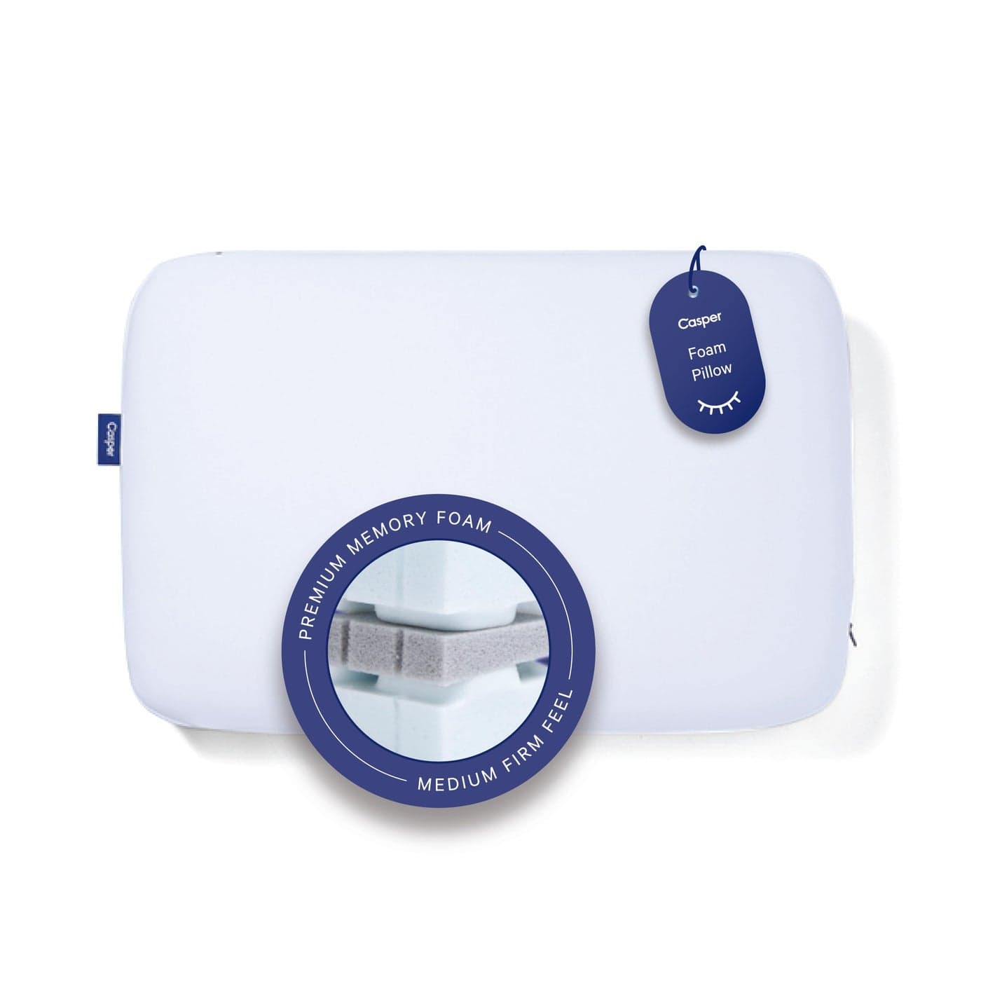 Casper Sleep Foam Pillow Standard White