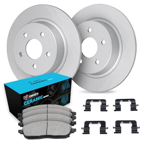 R1 Concepts Rear Brake Kit Fits 20152019 Hyundai Sonata Kia Soul 20132020 Kia Optima 20142016 Kia Cadenza 20202024 Kia Forte Forte5 Ceramic Pads Blank Rotors Hardware 112 Rear