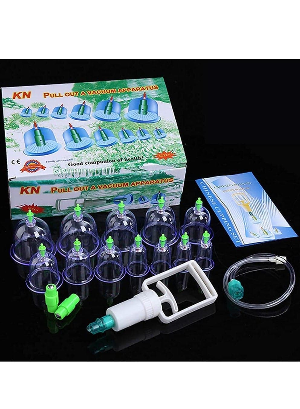 12pcs Cans Cupping Set Vacuum Cuppings Suction Therapy Device Body Massager Kit Household Cupping Tool Sets Traditonal Chinese Treatment