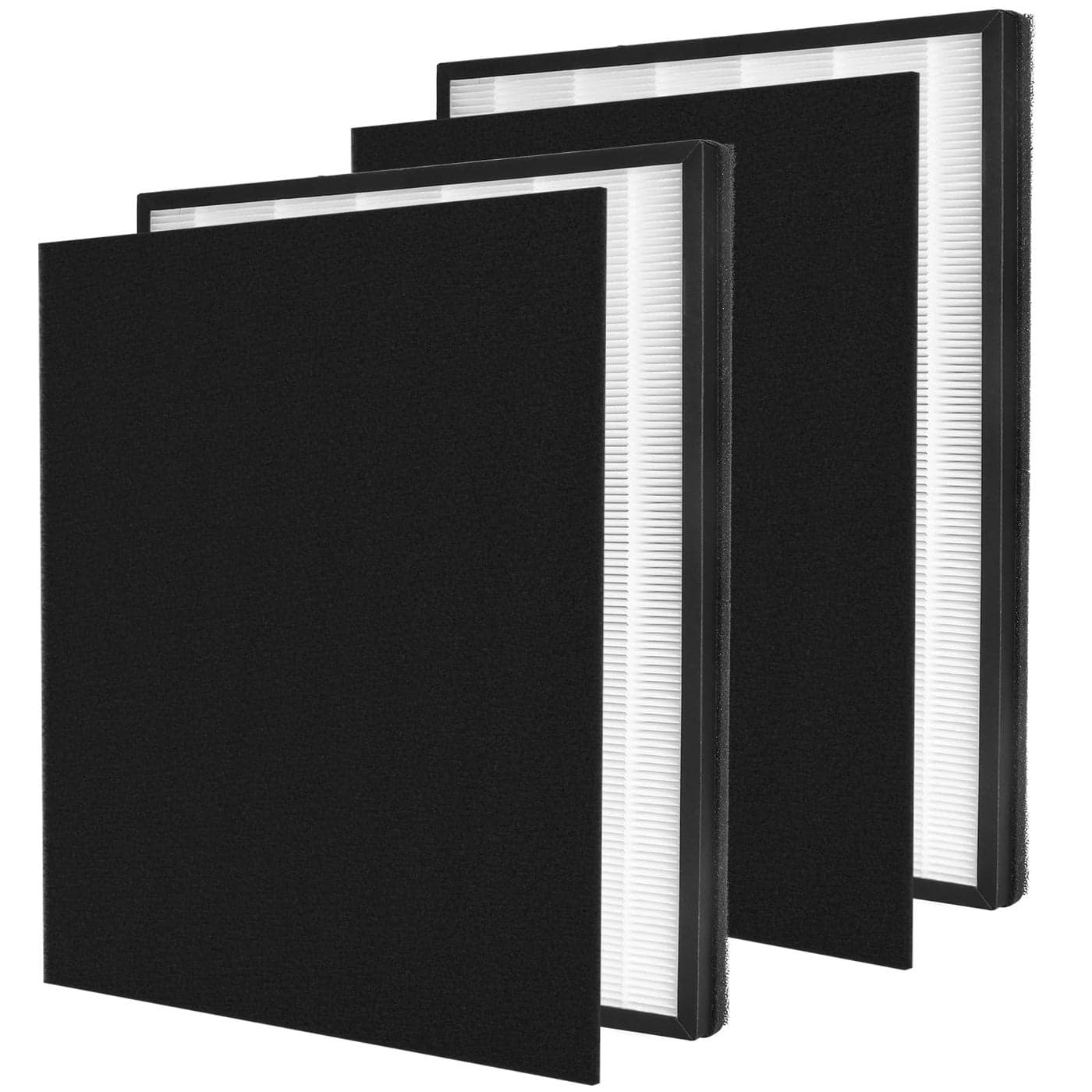 FCFMY 2 Packs H13 True HEPA Replacement Filter Compatible with InvisiClean Claro IC4524 Air Cleaner Purifier with Activated Carbon PreFilter
