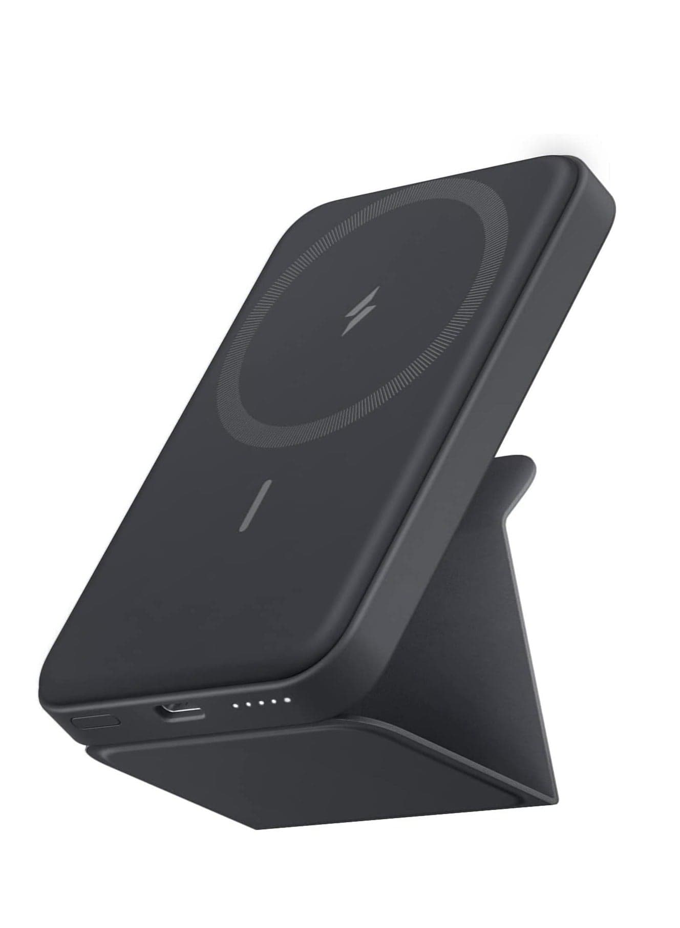 Foldable Magnetic Wireless Portable Charger with 5000mAh Battery and USB-C for iPhone