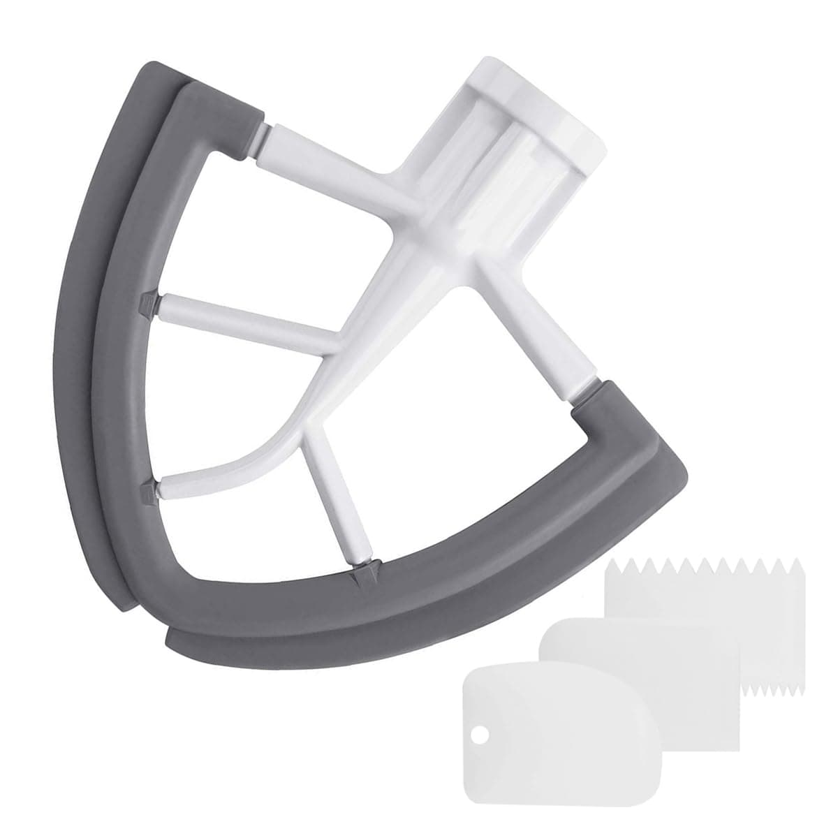 Flex Edge Beater for KitchenAid Mixer 455 Quart Flat Beater Paddle with Scraper 455 QT TiltHead Flex Attachment