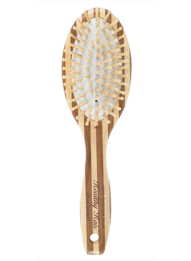 Healthy Hair Eco-Friendly Bamboo Ionic Massage Hair Brush HH-3 (Oval Large)