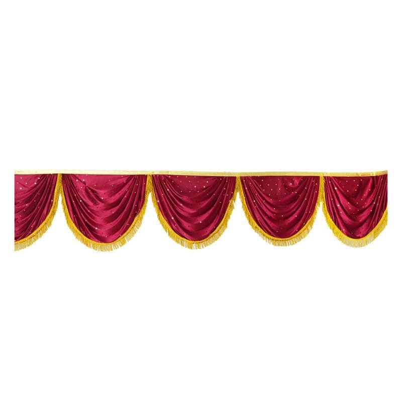 PRIYAKANT SAFAWALA Ganpati Decoration Toran Jhalar Ideas at Home Festival Temple and Special Ganesh Chaturthi Decoration Jhalar Size Length 30 Feet and Hight 15 Inches Maroon