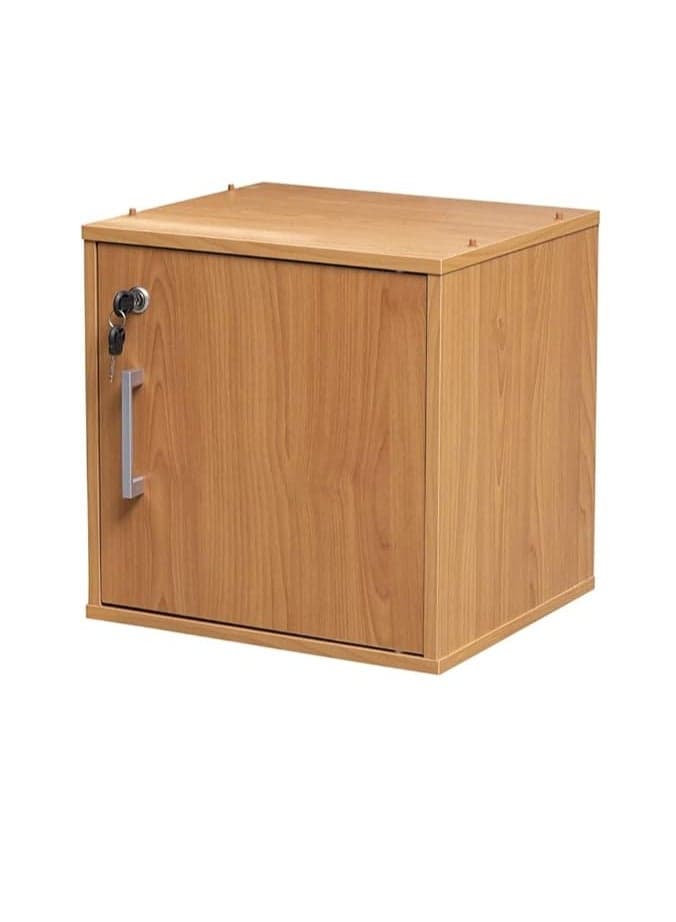 Home Safe | Bank Locker Box | Cash Box | Jewelry Box Cabinet Wood | Key Sage Lock Box Storage Box | Safe Locker for Home and Office - Cherry wood