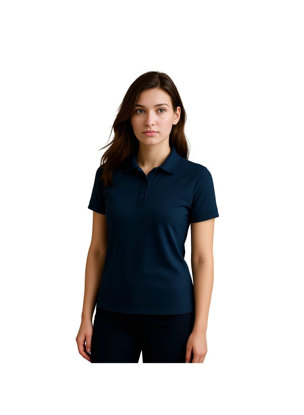 Women's Regular-Fit Golf Polo T-shirt Pure Cotton Short Sleeve 220 GSM Basic Colors