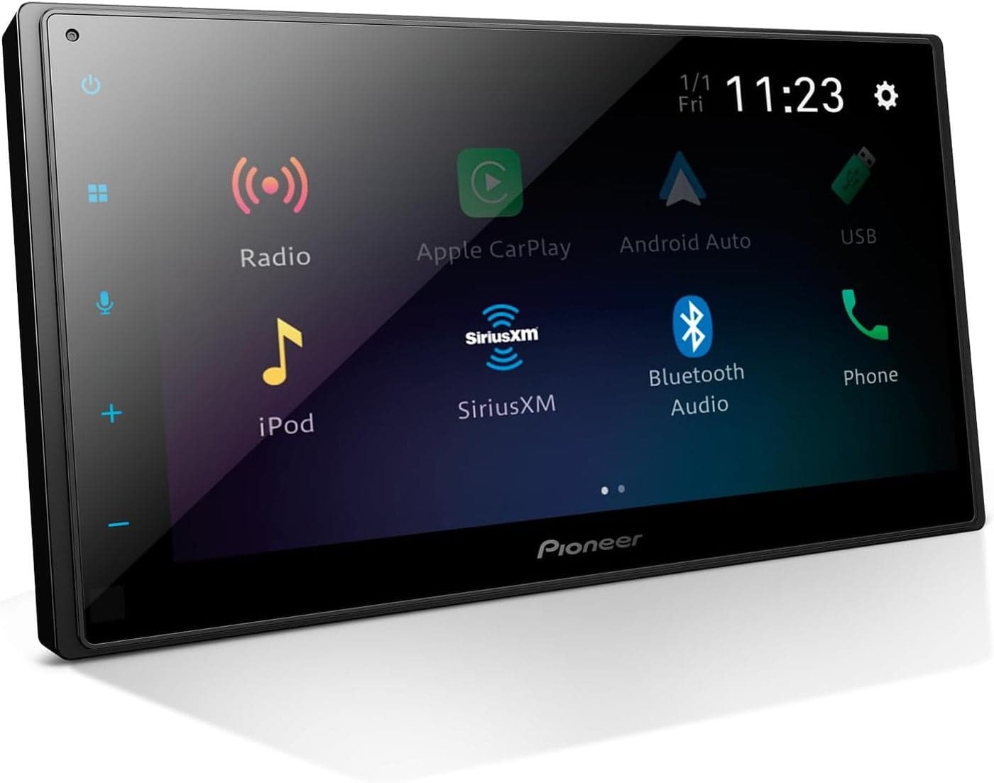 Pioneer DMH1600NEX 68 DoubleDin Digital Multimedia Receiver Built in Bluetooth Wired Apple CarPlay and Android Auto Touchscreen Rear Camera Input