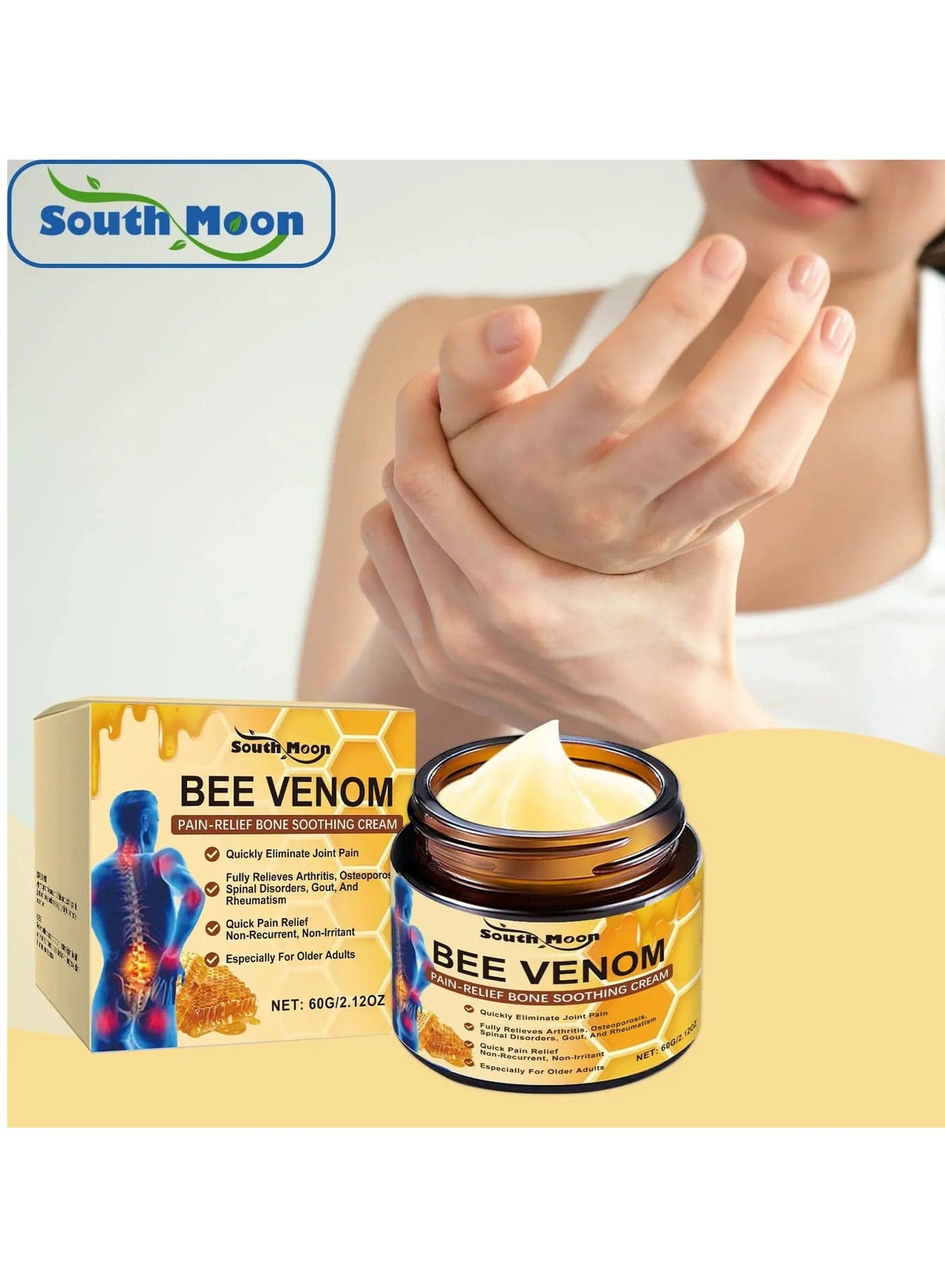 Bee Venom Joint Pain Relief Cream Joint Bone Cream For Men Women Treatment