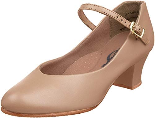 Capezio womens Jr. Footlight Character dance shoes, Caramel, 10 US