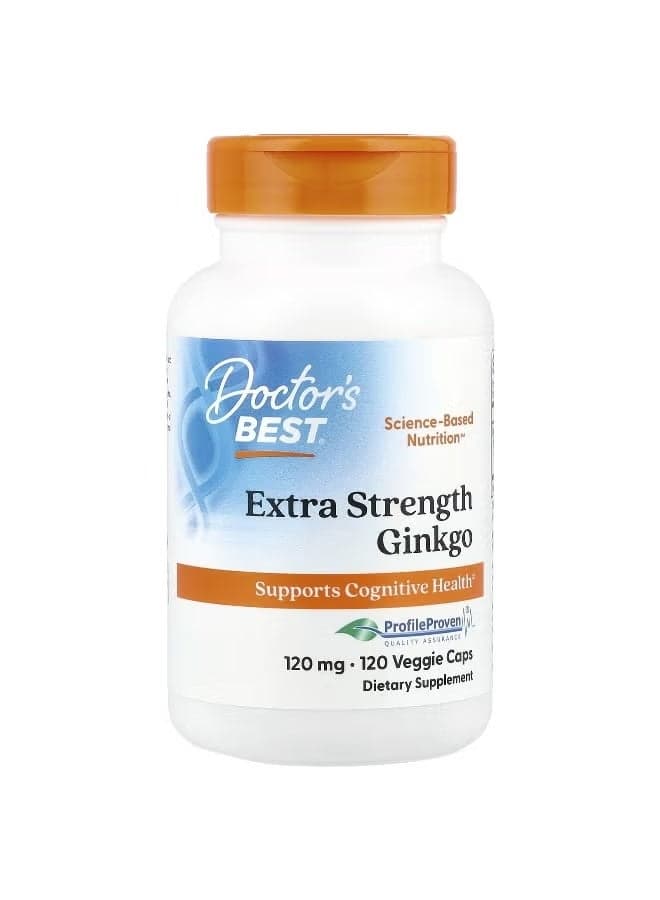 Doctor's Best Ultra Strength Ginkgo, 120 mg, 120 Vegetarian Capsules