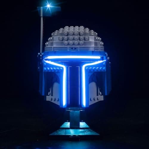 LocoLee Light Control Version Light kit Compatible with Lego 75408 Jango Fett Helmet No Model LED Lighting Accessories Compatible with Lego 75408 Lighting Control Version