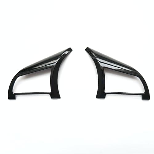 ZiWen Gloss Black Interior Trim Steering Wheel For Nissan Sentra 20202025 Altima Rogue Sport Versa Gloss Black Steering Wheel 2Pcs
