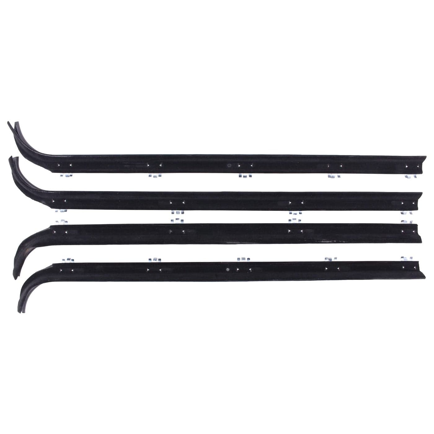 ApplianPar Front Driver and Passenger Side Inner Outer Window Sweep Weatherstrip for Ford Bronco 19851996 F150 19841996 F250 19841996 F350 19841997