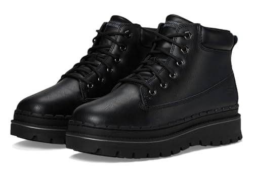 Skechers Lace Up Platorm Jammers SR Black