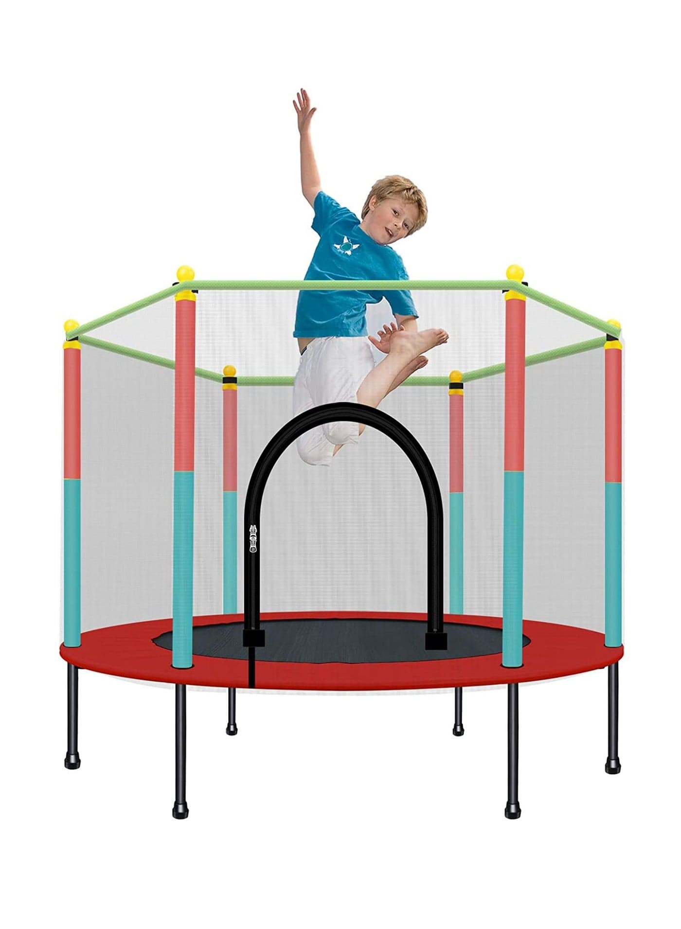 High Quality Kids Trampoline Baby Indoor Jumping Bed Adult Fitness With Protection Net Playground Family Toy