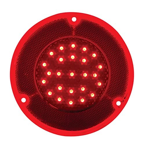 United Pacific CTL6772LED Super Bright 25LED Tail Light for 1967-72 Chevy/GMC Stepside Truck, Injection Molded Lens, 1157 Plug Connection – ONE Unit