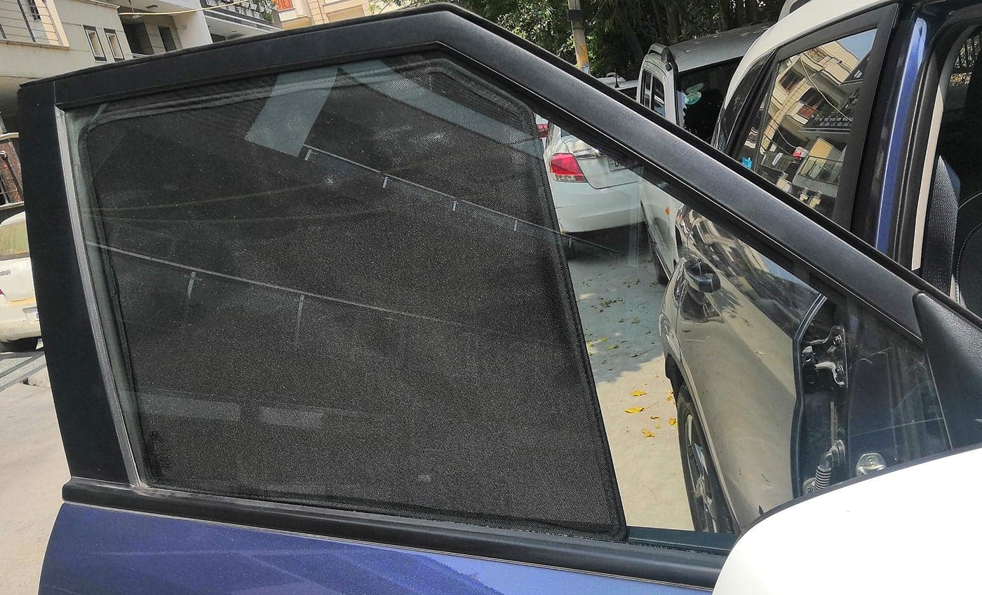 Zapcart Car Side Window Non-Magnetic Sun Shades Compatible with Maruti Suzuki Ritz, Set of 4