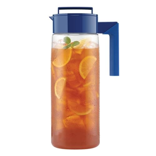 Takeya Patented and Airtight Pitcher Made in the USA, 2 Quart, Blueberry, 10034