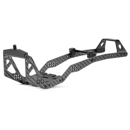 Carbon Fiber 110 LCG Chassis and Links Kit Capra Battery on Axle Servo Mount Chassis Brace Power Wagon Cab Body Mount Chassis Kit