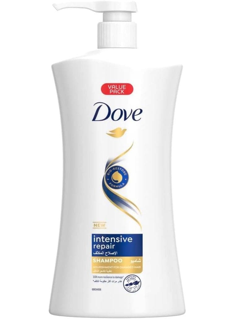 Dove Shampoo, for damaged hair, Intensive Repair, nourishing care for up to 100% healthy* looking hair, 1000ml