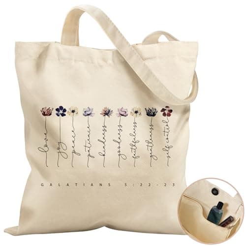 Miss Adola Aesthetic Tote Bag - with Magnetic Buckle and Zipper Inner Pocket for Women Lady Cloth Cotton Tote Bag for Gym, Work, Travel, Shopping, Wash Ink