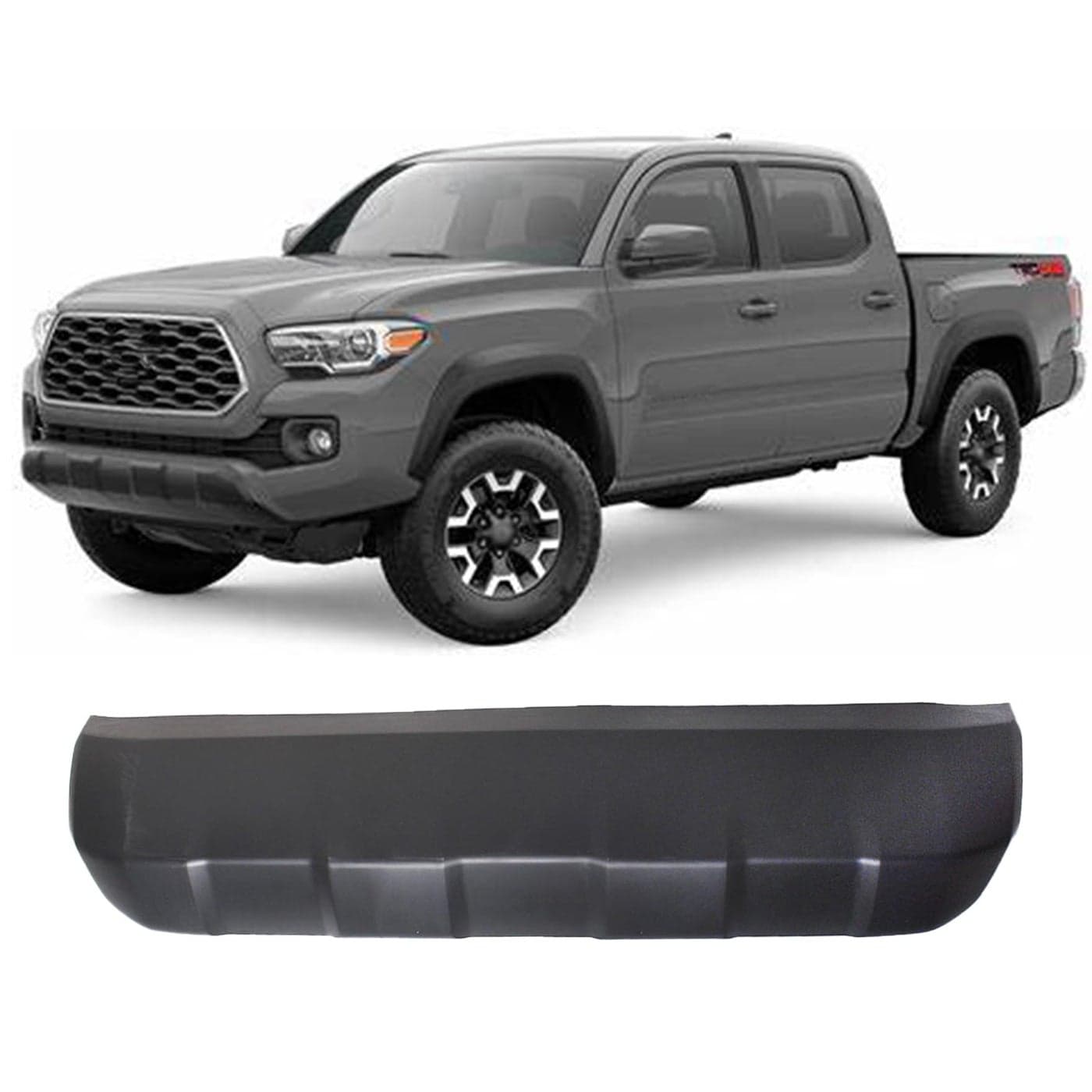 Front Lower Bumper Valance Panel Skid Plate Black Replacement for Tacoma 2016 2017 2018 2019 2020 Replacement for 5391104210 Replacement for TO1095205