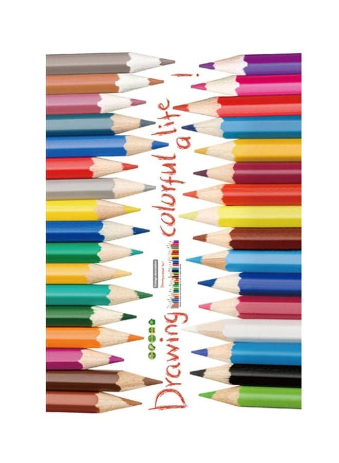 Colorful Pencil Children Bedroom Baseboard Sticker Multicolour 50x70centimeter
