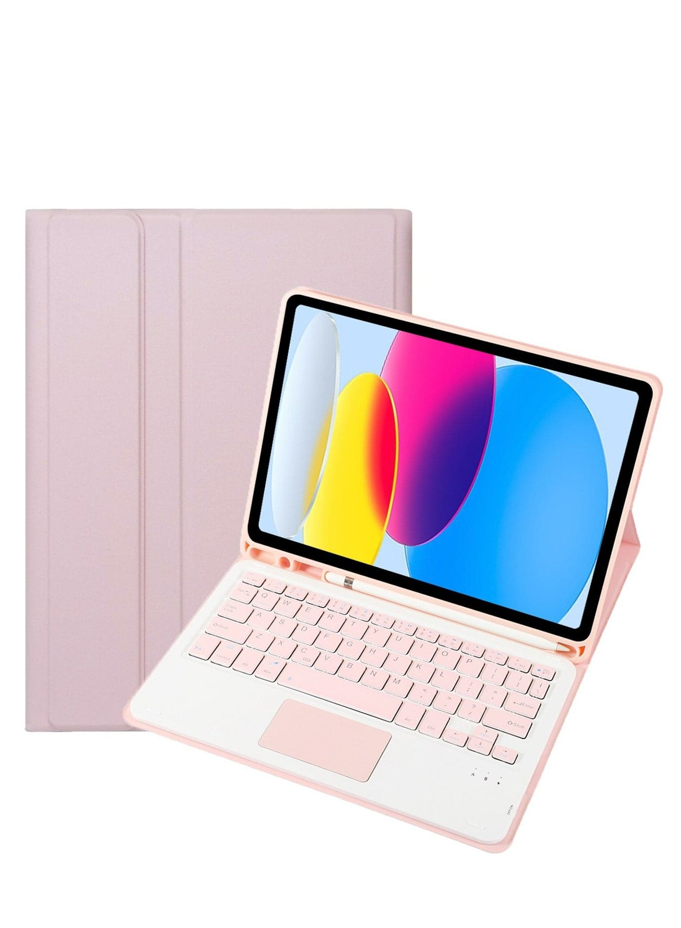 Bilingual Touchpad Keyboard Compatible with Samsung Tab S10 FE PLUS 13.1 inch(X620/X620B) , Magnetic Detachable Touchpad Keyboard with Pencil Holder