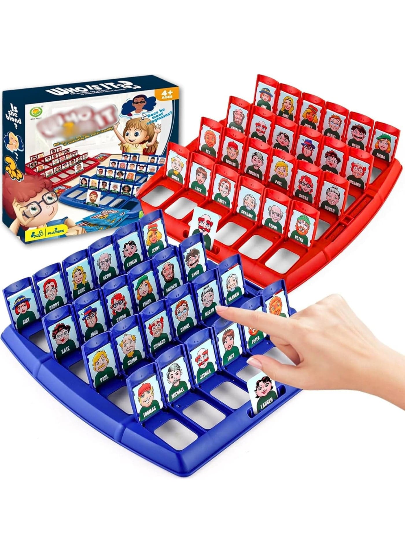 Puzzle Fun Who’s the Mystery? Board Game – Classic Family Guessing Game for Kids & Adults, 2-Player Strategy Puzzle Toys – Fun Indoor Gift for Boys & Girls Age 4+