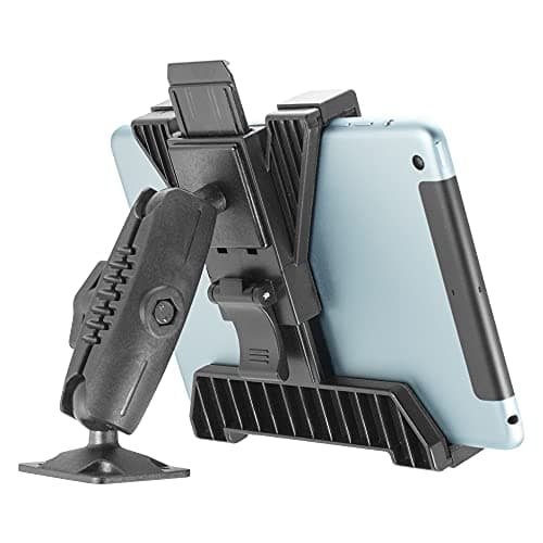 iBOLT TabDock Bizmount AMPs - Heavy Duty Drill Base Tablet Holder/Mount for All 7" - 10" Tablets- Great for Commercial Vehicles, Trucks, and Wall Mounting- Features 1 inch / 25mm Ball Joint