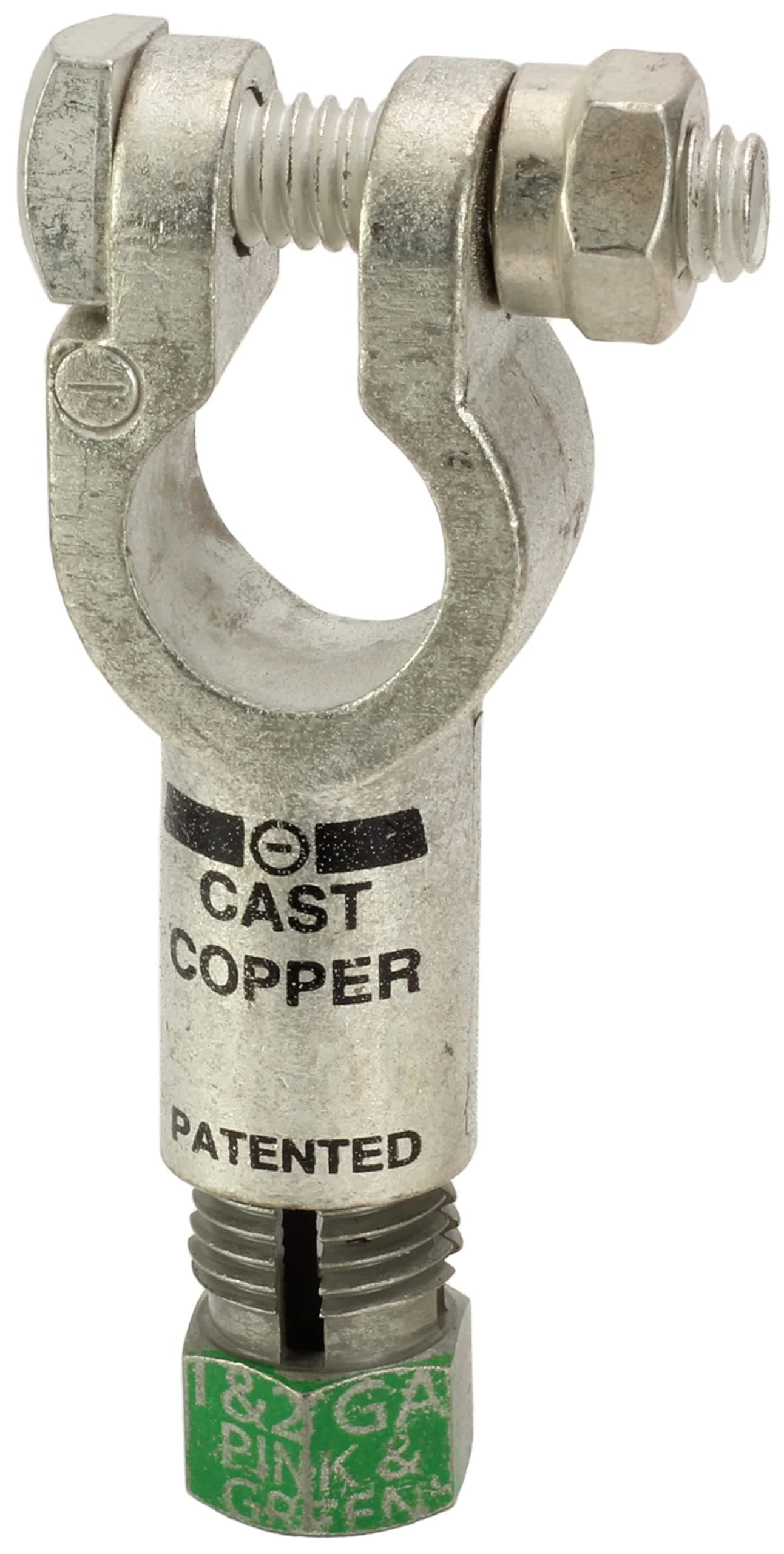 Fastronix Top Post Compression Battery Terminal 1 and 2 Gauge Negative