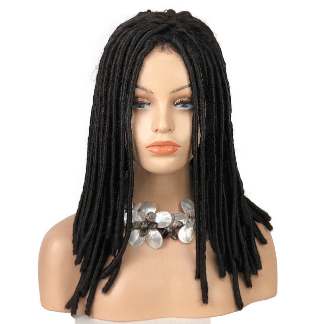 Lydell Twist Hair Crotchet Braids Wigs Synthetic Dreadlocks Braids Hair Wig Dark Brown