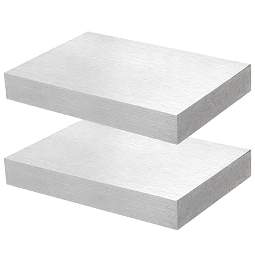 PINGEUI 2 PCS 6 x 4 x 4/5 Inch Steel Bench Block, Wire Hardening and Wire Wrapping Tool, Metal Bench Block for Jewelry Making, Stamping, Hammering, Flattening