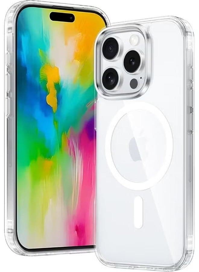 MagSafe Transparent Case for iPhone 16 Pro Max – Shockproof, Anti-Yellowing, Scratch-Resistant, Ultra-Slim, and Wireless Charging Ready